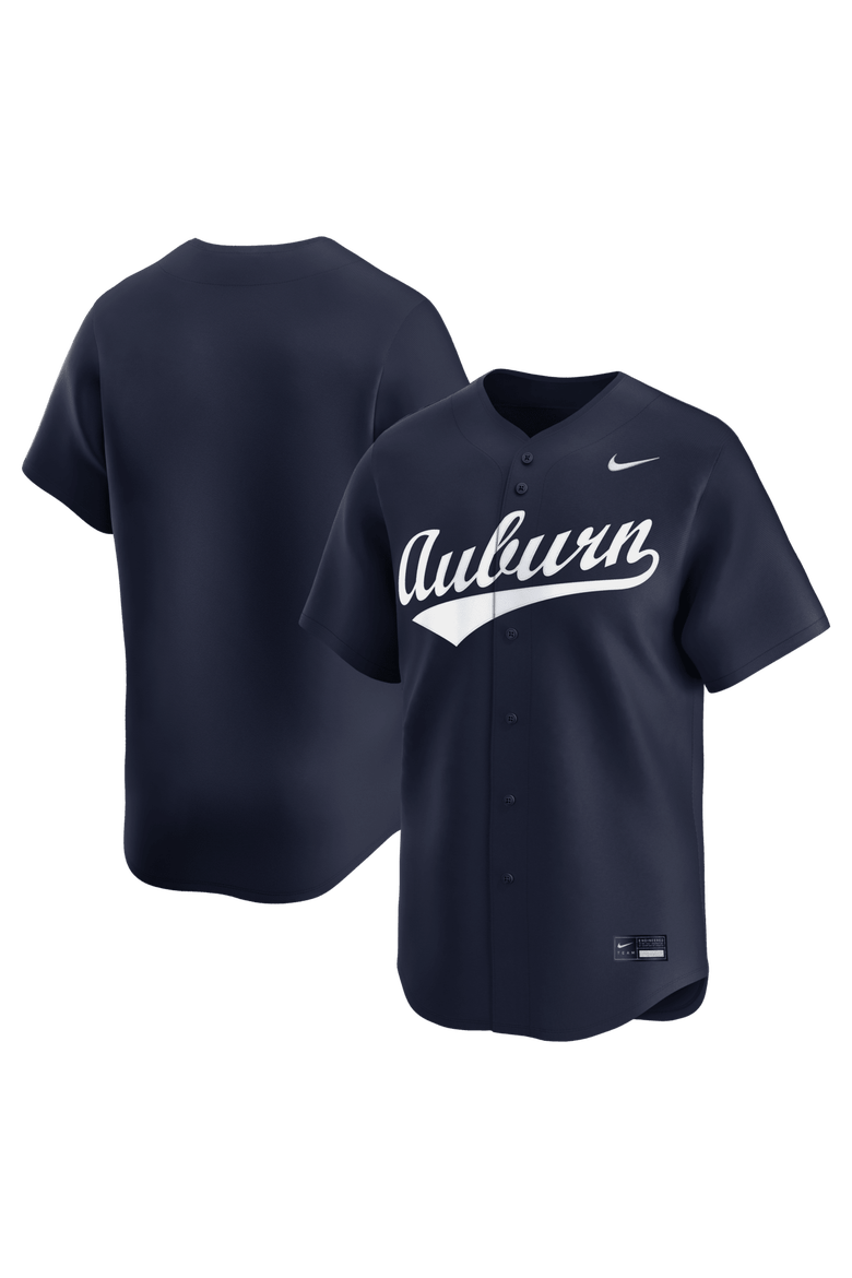 Men's Nike Navy Auburn Tigers Alternate Limited Baseball Jersey, Main, color, Navy