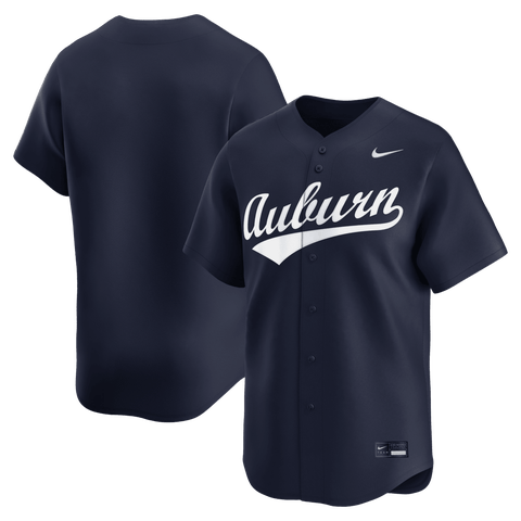 Men's Nike Navy Auburn Tigers Alternate Limited Baseball Jersey