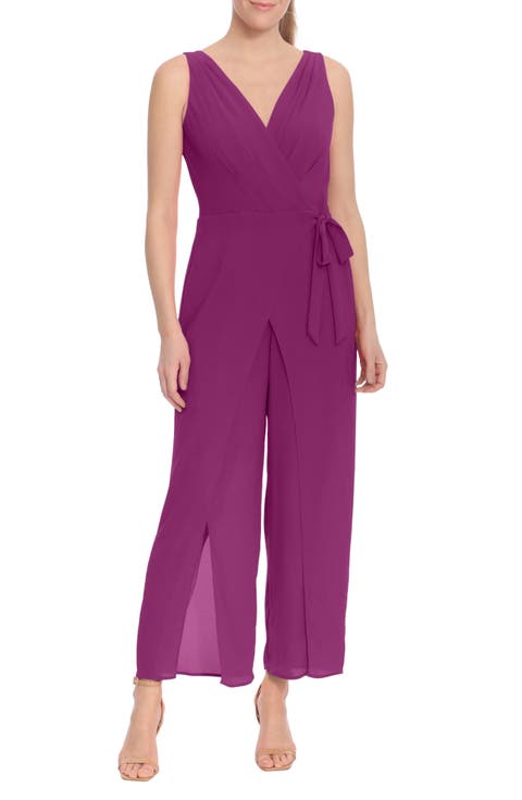 Solid Side Tie Jumpsuit