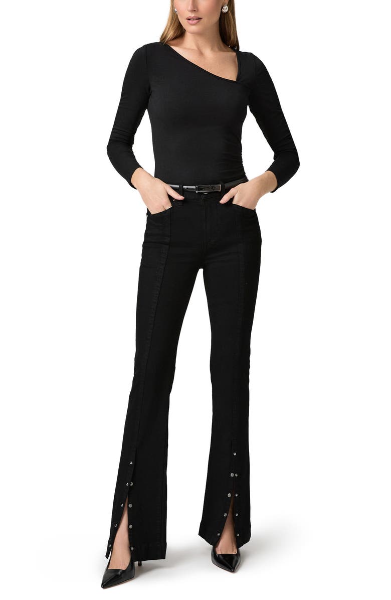 PAIGE Manhattan Jeans, Alternate, color, Black Shadow