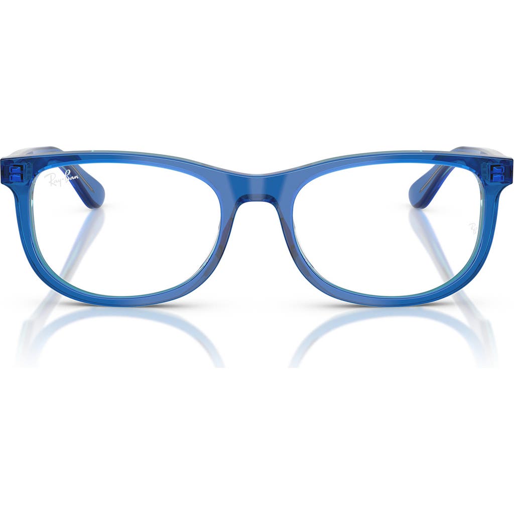 Ray Ban Ray-ban Kids' 48mm Pillow Optical Glasses In Blue Grey