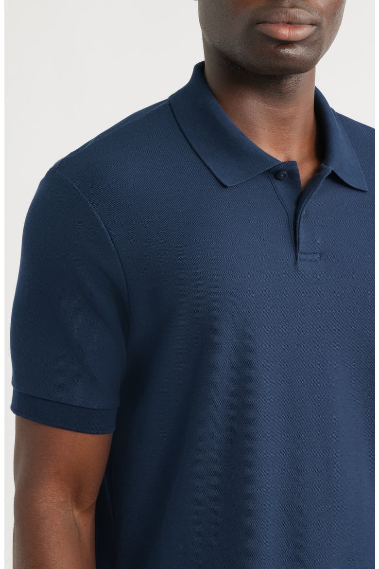 Pima Cotton Piqué Polo, Alternate, color, NAVY SAPPHIRE