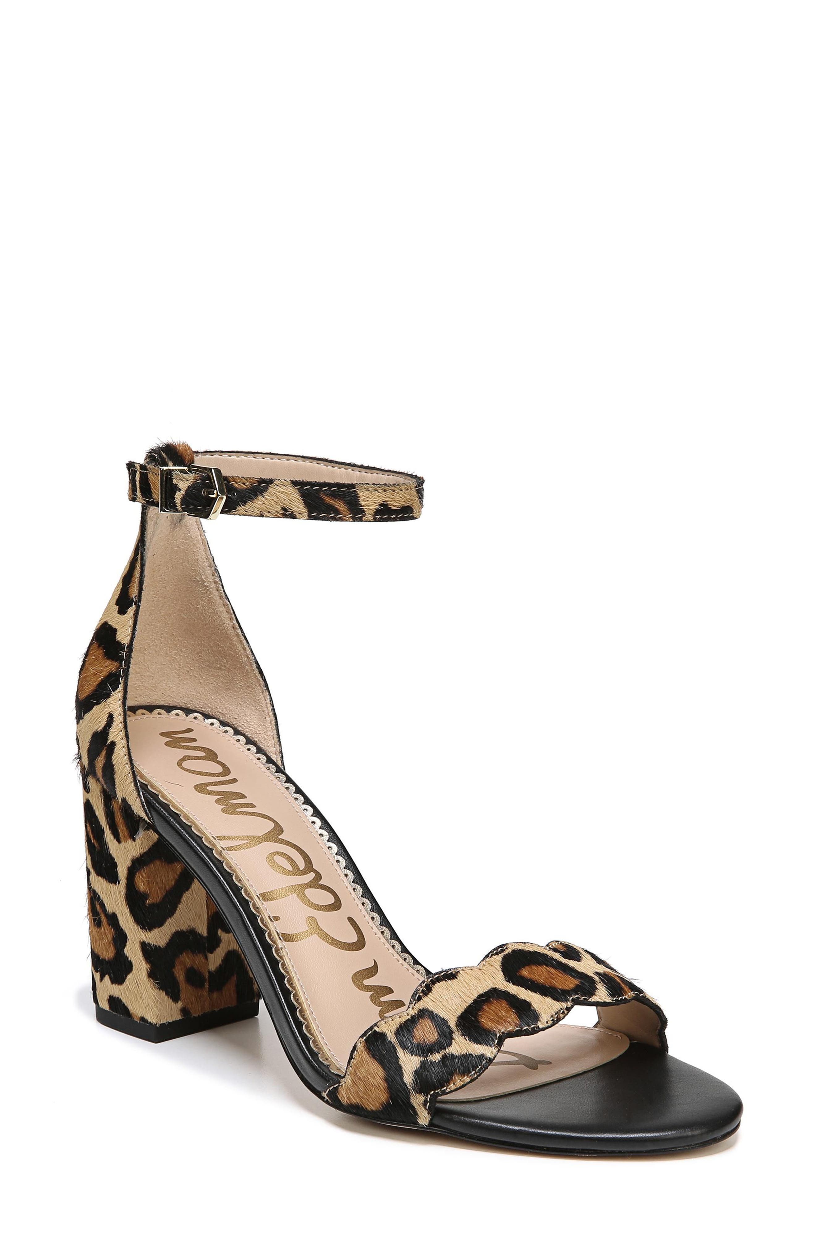 Odila Sandal, Main, color, NEW NUDE LEOPARD CALF HAIR