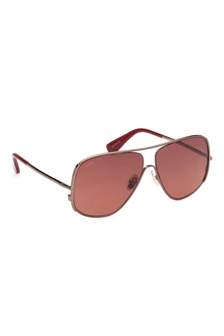 60mm Pilot Sunglasses, Alternate, color, COPPER / WINE / GRADIENT OPIUM