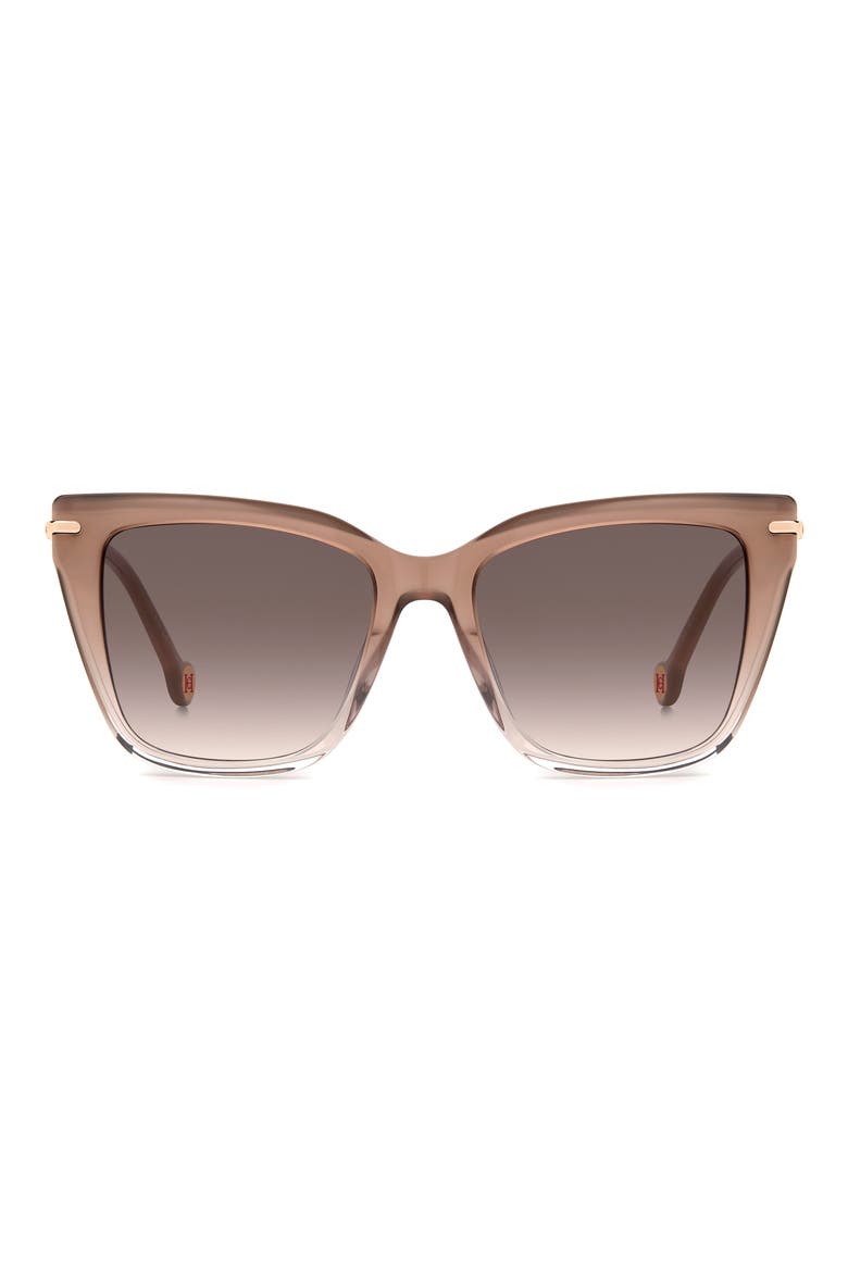 54mm Gradient Cat Eye Sunglasses, Main, color, BEIGE/ PINK