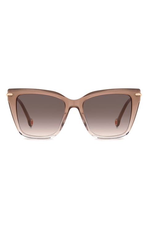54mm Gradient Cat Eye Sunglasses