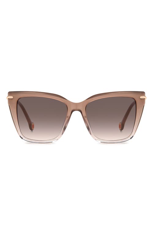 Carolina Herrera 54mm Gradient Cat Eye Sunglasses In Neutral