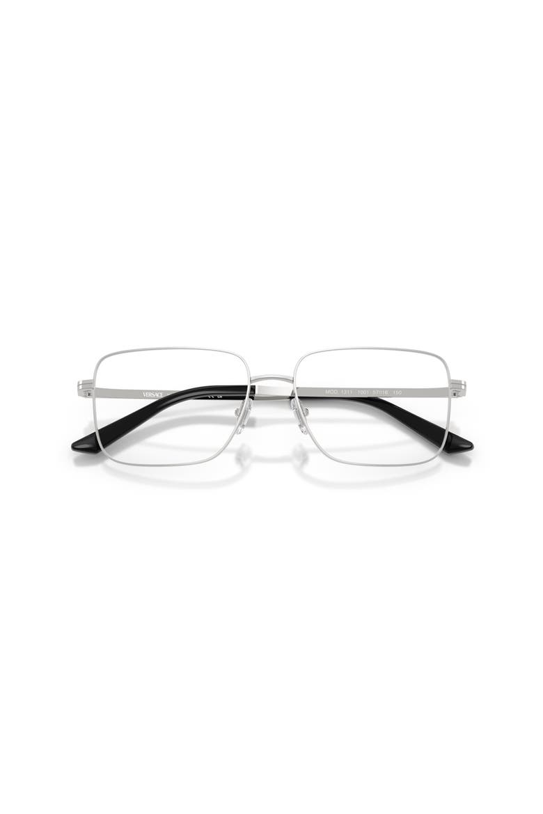 55mm Rectangle optical glasses, Alternate, color, Silver