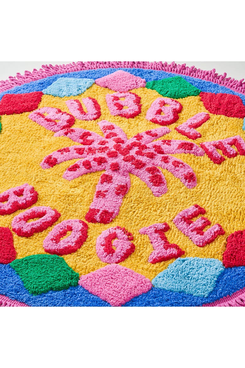 Punjab Buble 100% Cotton Bath Mat 27.5" Spa-Inspired, Alternate, color, Multicolor