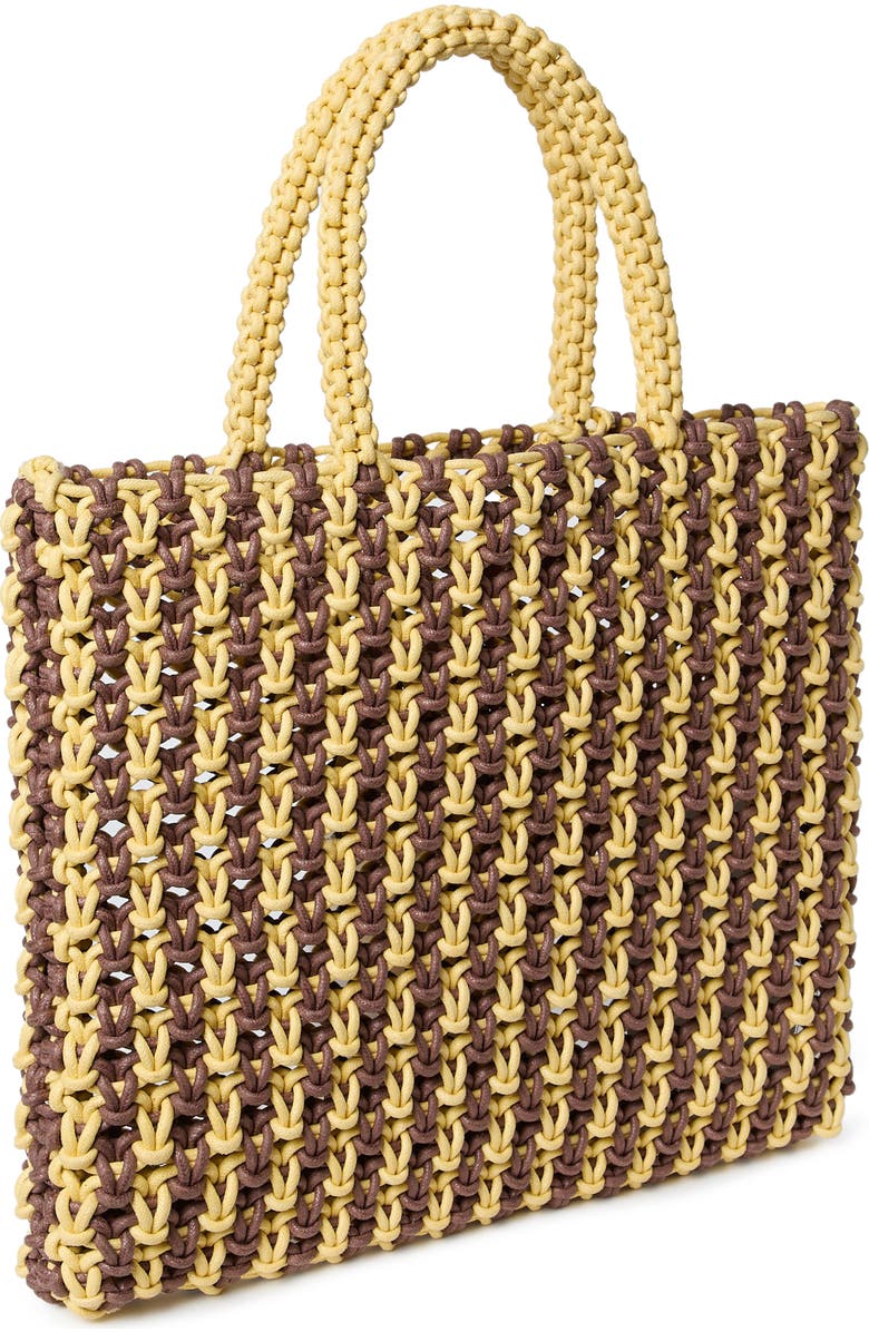 Loeffler Randall Celia Knotted Tote Bag, Alternate, color, Brown/ Butter