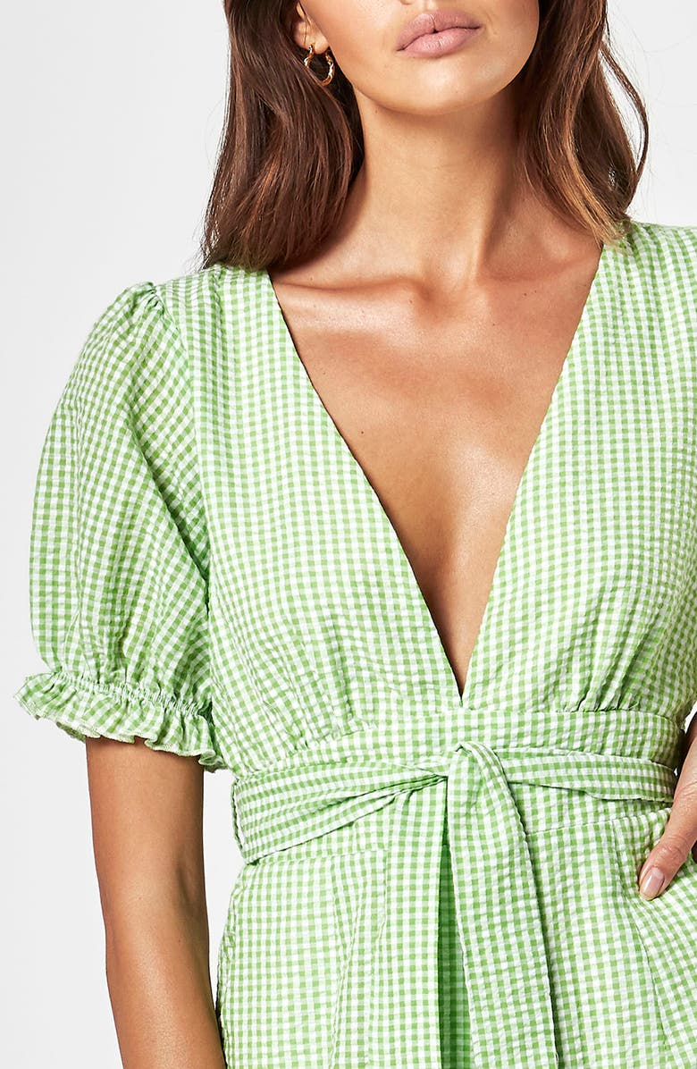 Charlie Holiday Rowan Cotton Gingham Jumpsuit, Alternate, color, 