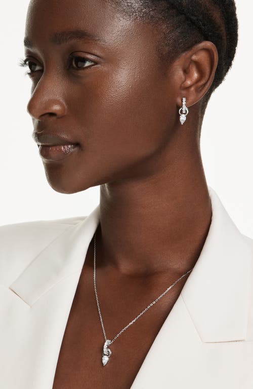 Swarovski Mesmera Pear Cut Earring And Necklace Set In Metallic