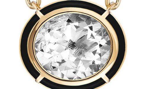 Goshwara Melange Blue Topaz Pendant Necklace In Gold