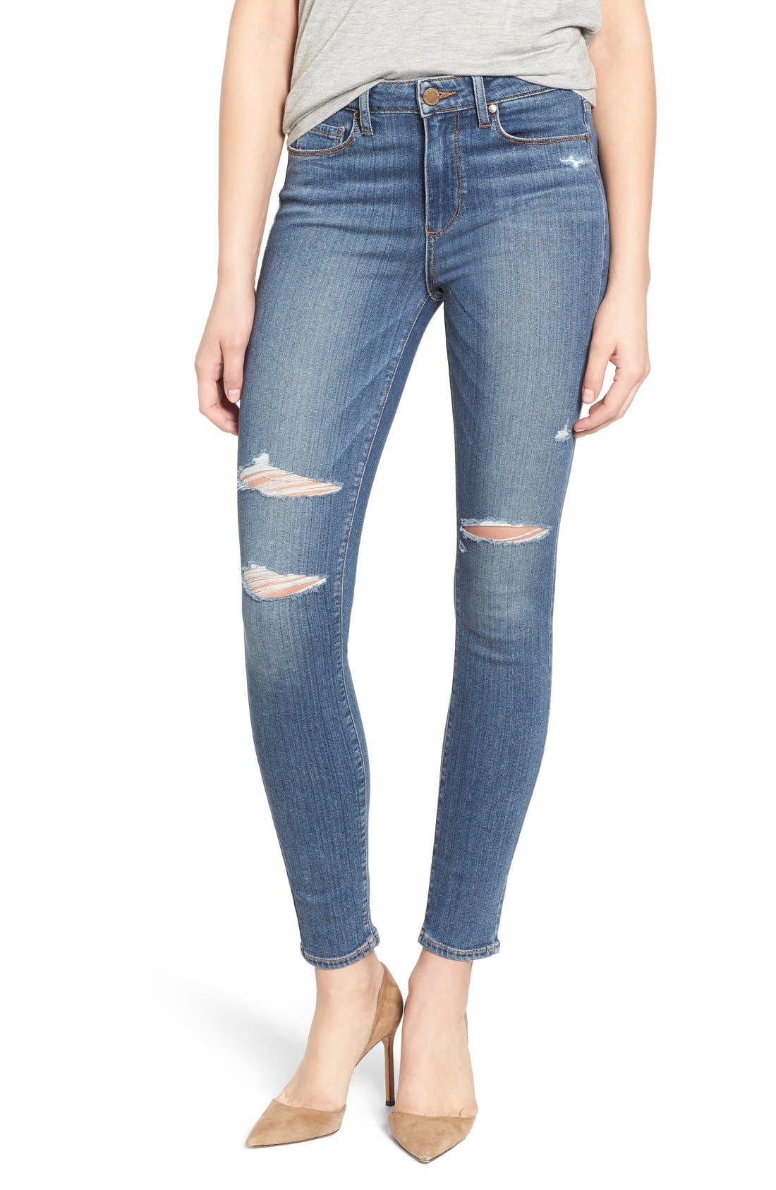 PAIGE 'Hoxton' High Rise Ultra Skinny Jeans (Women) | Nordstrom