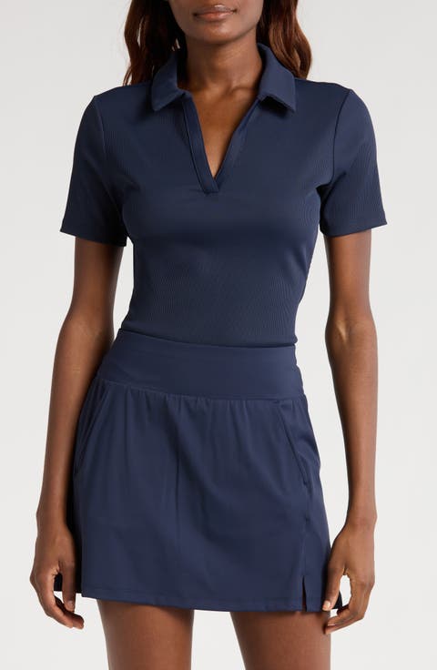 Moveknit Rib V-Neck Polo