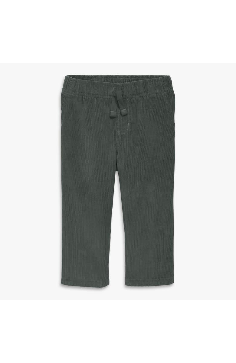 Primary Baby Stretch Corduroy Drawstring Pant, Main, color, Asphalt