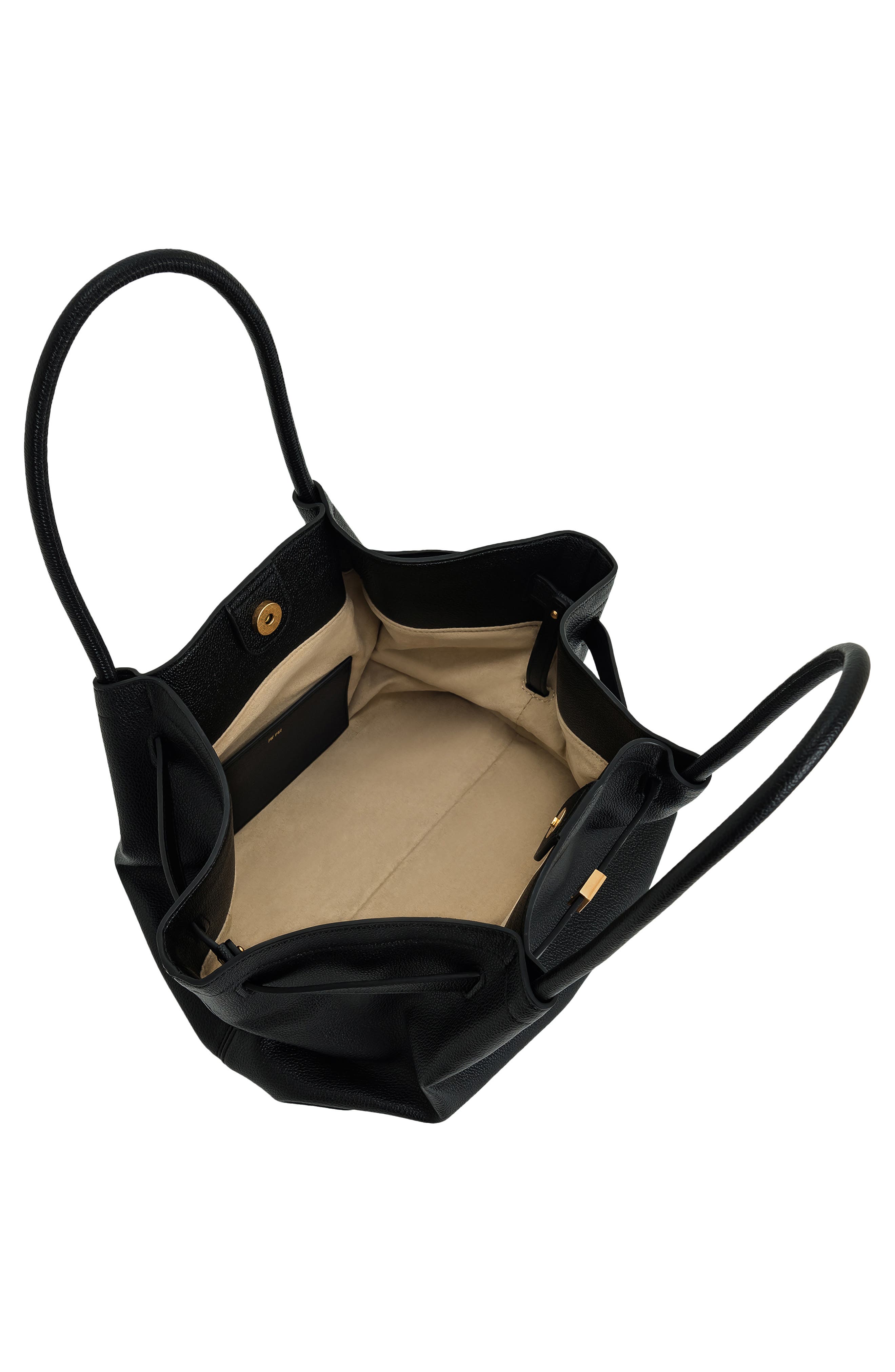 Medium Hana Tote, Alternate, color, BLACK LEATHER