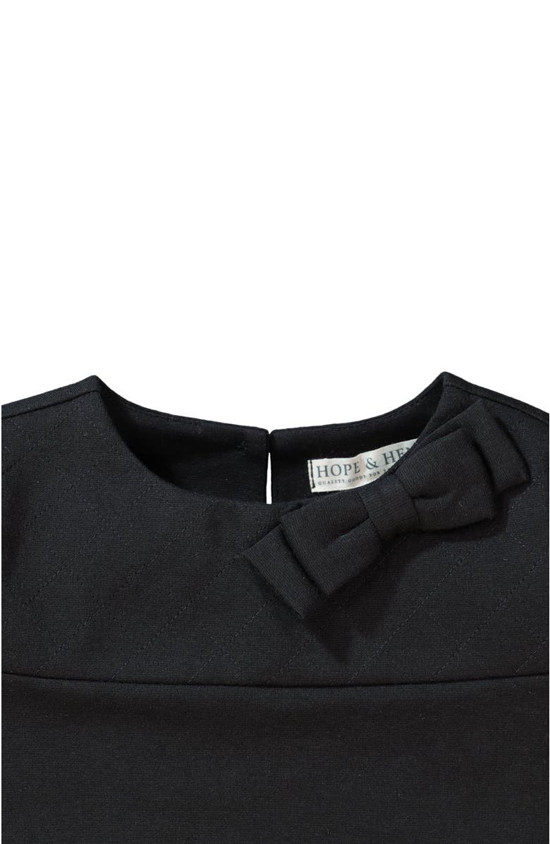 Hope & Henry Baby Girls' Quilted Ponte Riding Dress, Infant, Alternate, color, Black
