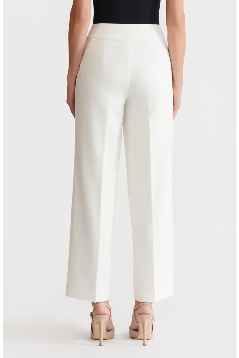 Flat Front Wide Leg Pants, Alternate, color, VANILLA ICE