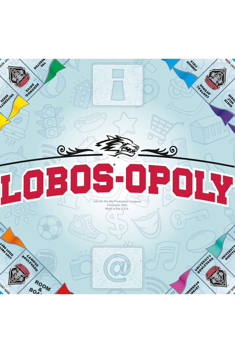 University Of New Mexico Lobosopoly Monopoly Board Game, Alternate, color, Multicolored