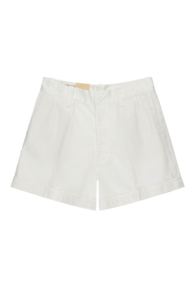 Bedford Herringbone Cotton Bermuda, Main, color, WHITE