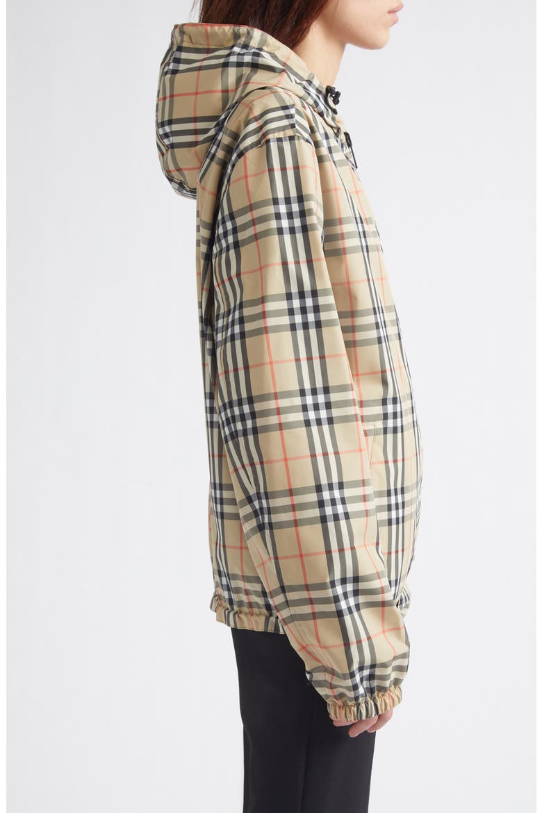 Newport Reversible Hooded Windbreaker, Alternate, color, SAND IP CHECK