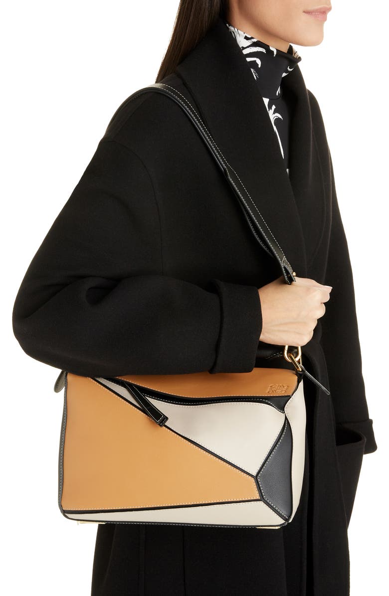 Loewe Puzzle Calfskin Leather Shoulder Bag, Alternate, color,