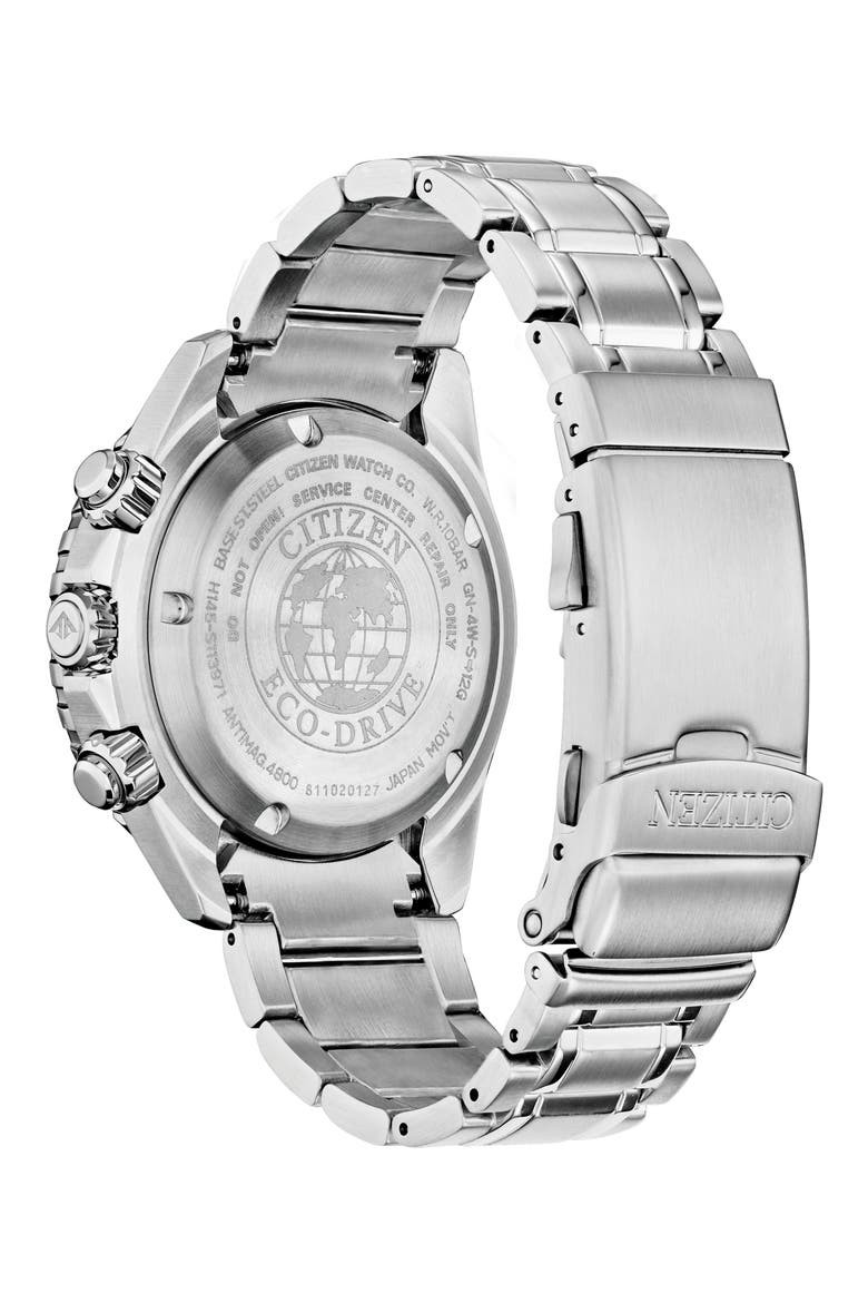 Promaster Dive Eco-Drive Bracelet Watch, 46mm, Alternate, color, BLUE/ SILVER-TONE