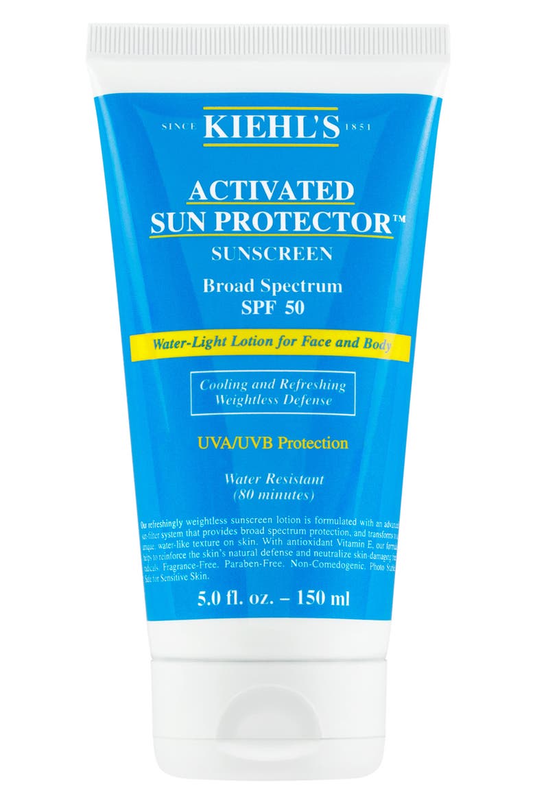 'Activated Sun Protector™' Water-Light Lotion for Face & Body Sunscreen Broad Spectrum SPF 50, Main, color, NO COLOR