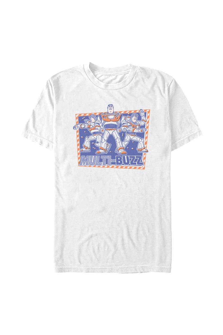 Men's Toy Story 5 Multi Buzz Frame  Graphic T-Shirt, Main, color, White