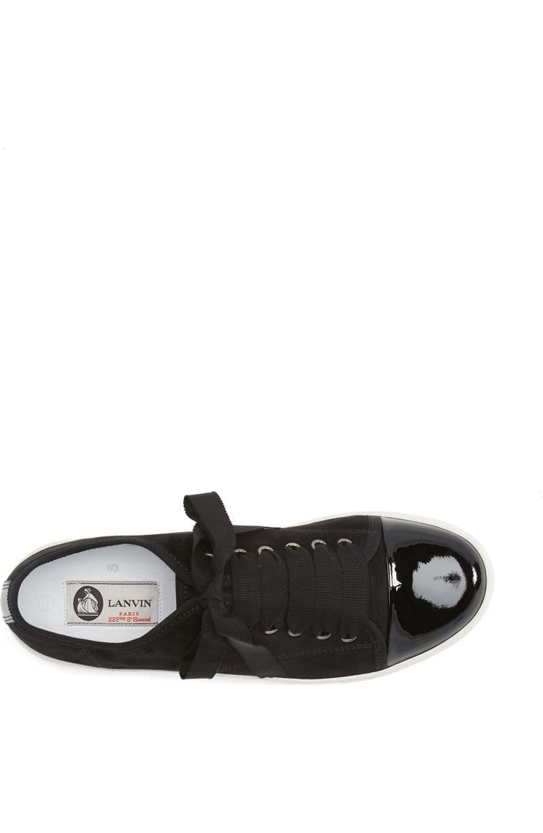 Lanvin Cap Toe Suede Sneaker, Alternate, color,