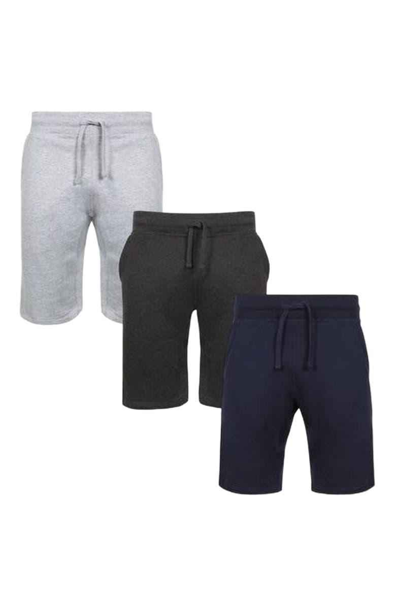 BenBen Mens 3 Pack French Terry Shorts Ultra Soft Feel, Main, color, 