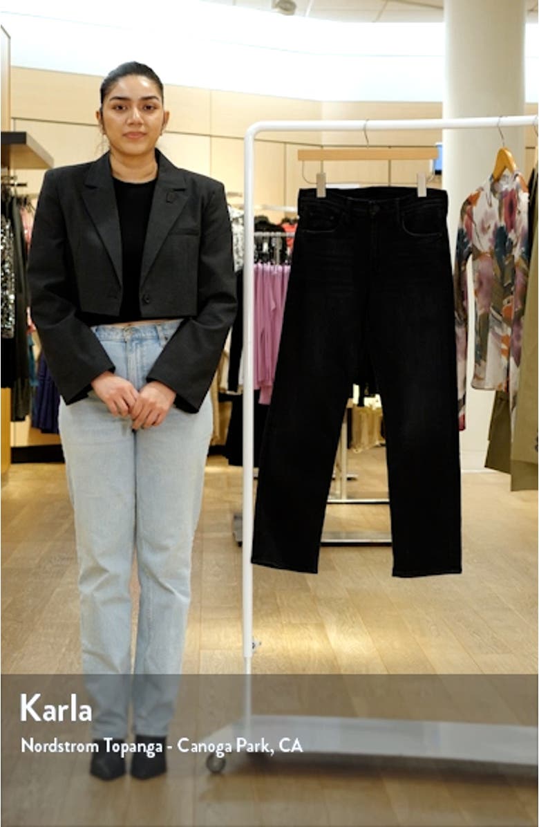 The Smarty Pants Hover High Waist Straight Leg Jeans, sales video thumbnail