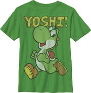 NINTENDO Boy's Nintendo Running Yoshi  Graphic T-Shirt