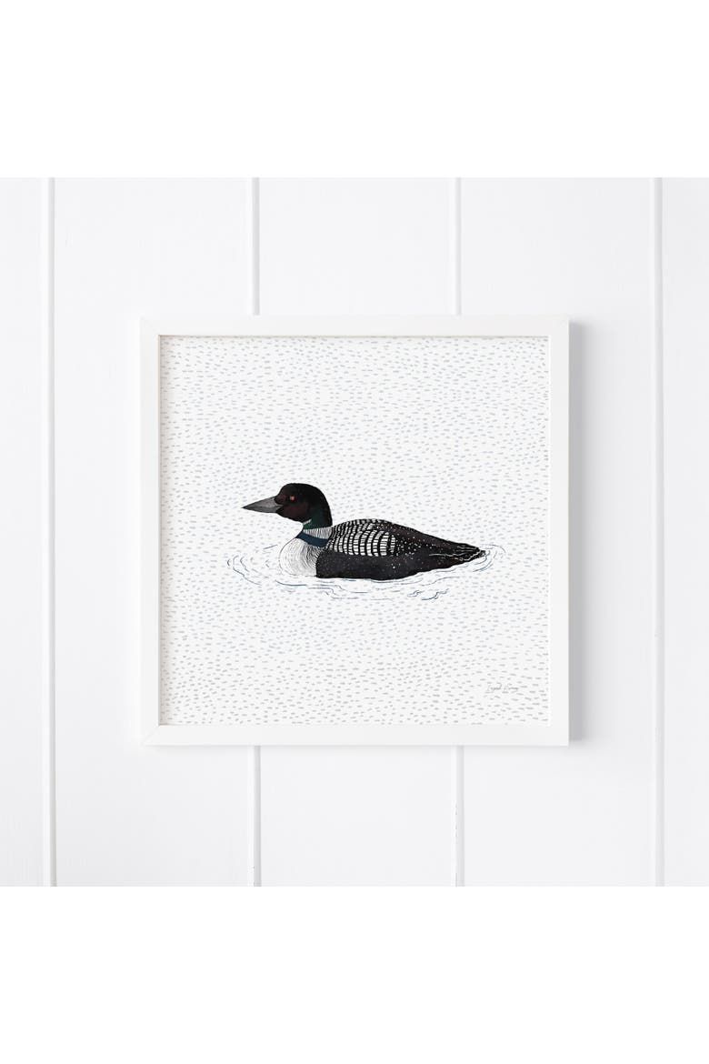 Loon Museum Quality 8" x 8" Art Print, Main, color, Multicolored