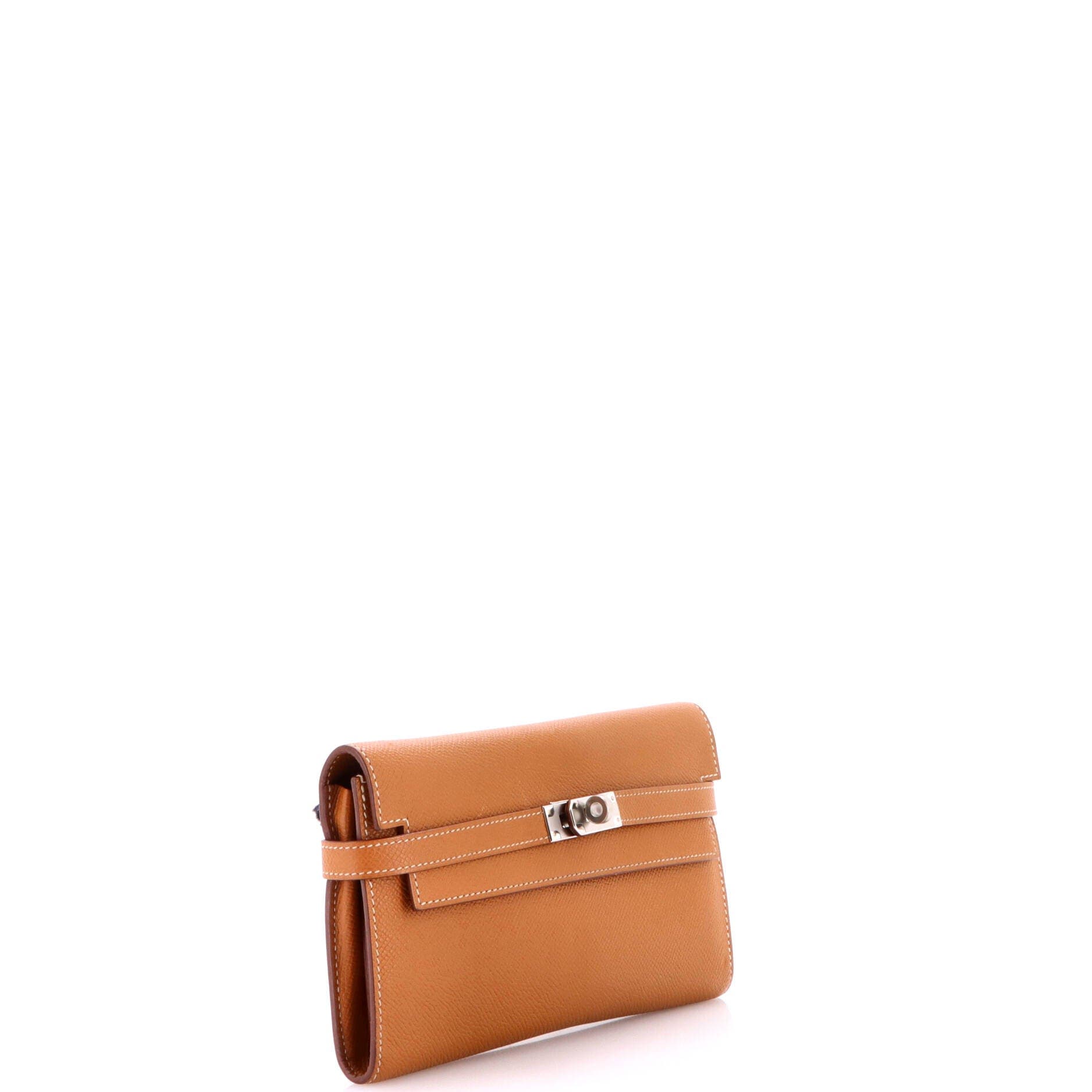Kelly Wallet Epsom Long, Alternate, color, Metallic Gold
