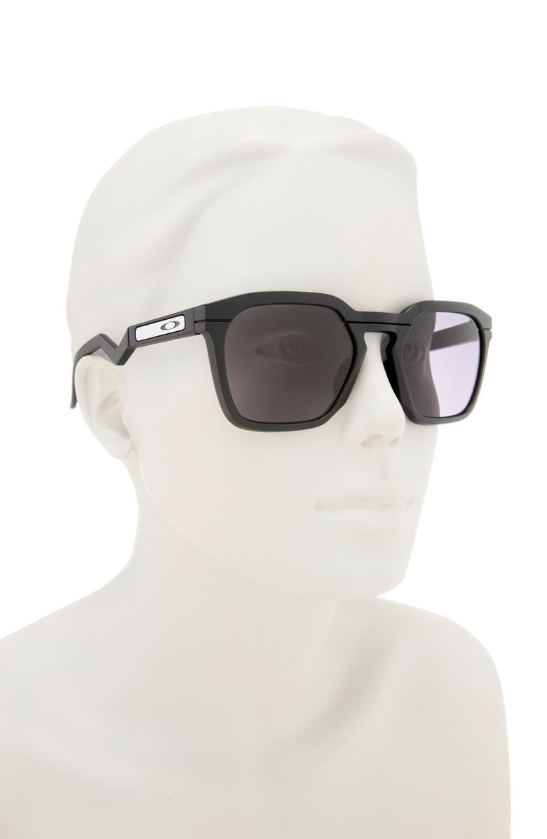 Oakley HSTN 54mm Square Sunglasses, Alternate, color, Matte Black / Prizm Grey