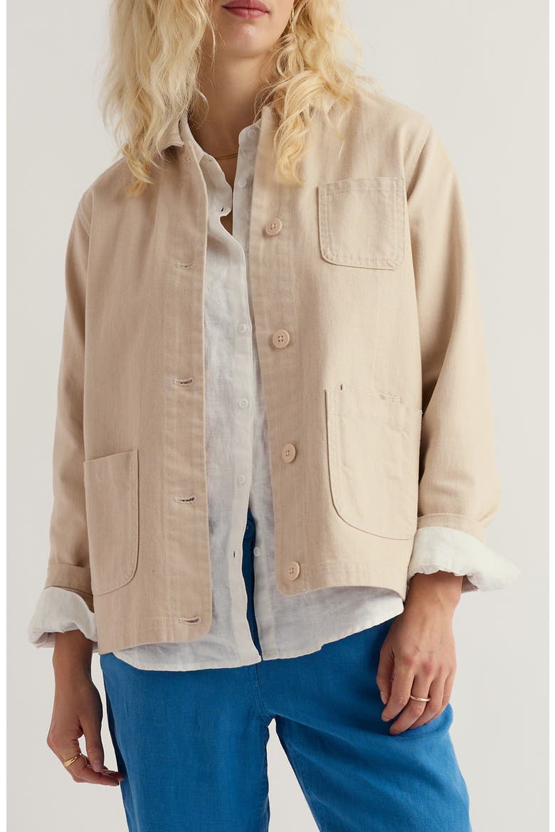 Reading Rocks Denim Jacket, Main, color, LIMESTONE