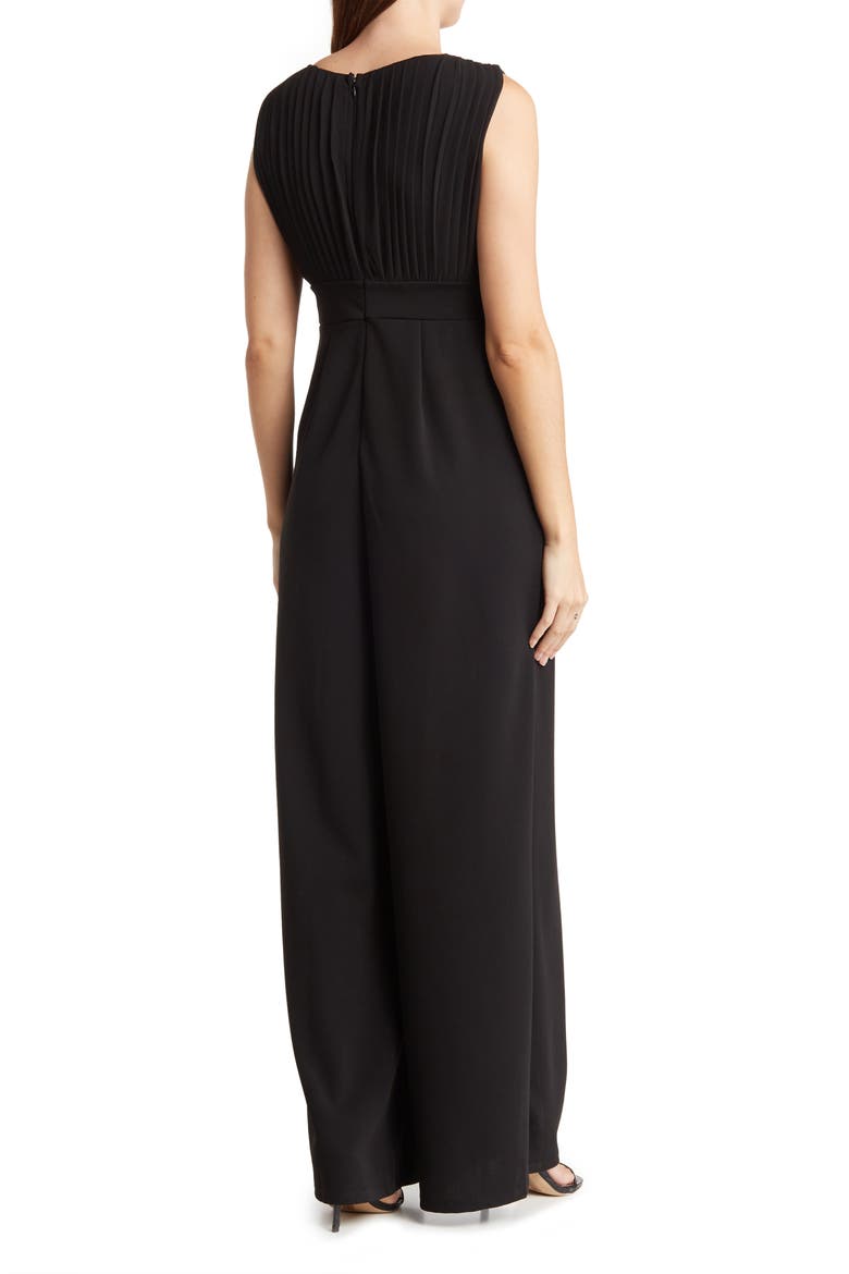 Aster Deep V-Neck Jumpsuit, Alternate, color, BLACK