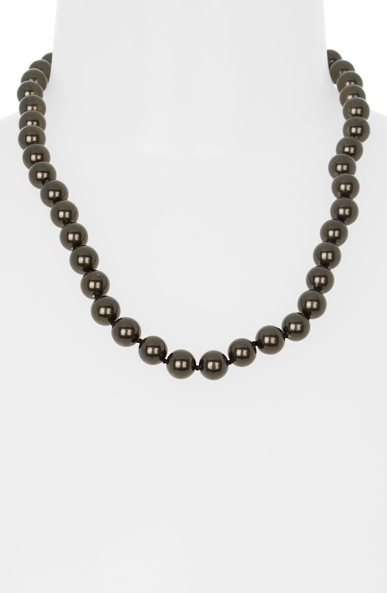 Kenneth Jay Lane Faux Pearl Necklace, Alternate, color, 