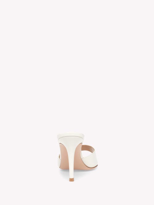 Gianvito Rossi Elle 85 Mule In White