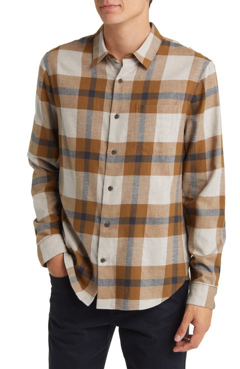 Yorkshire Plaid Flannel Button-Up Shirt