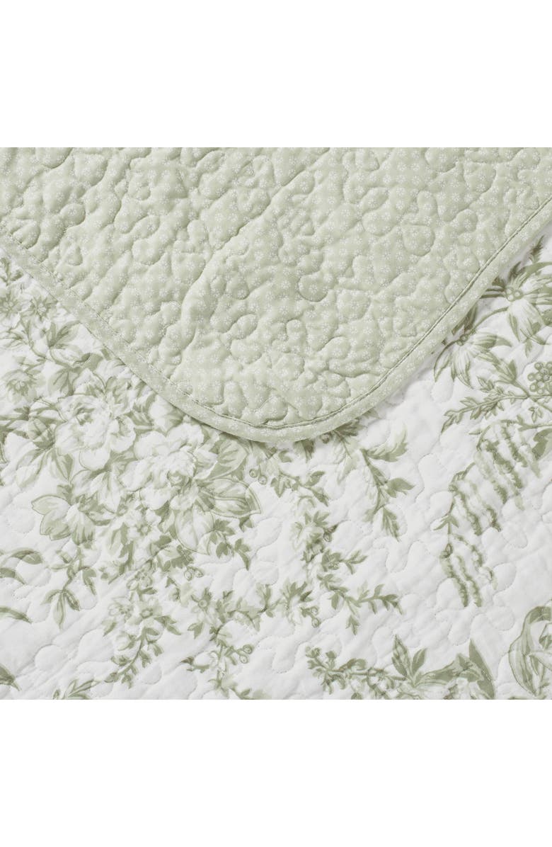 Laura Ashley Bedford Quilt & Sham Set, Alternate, color, Sage