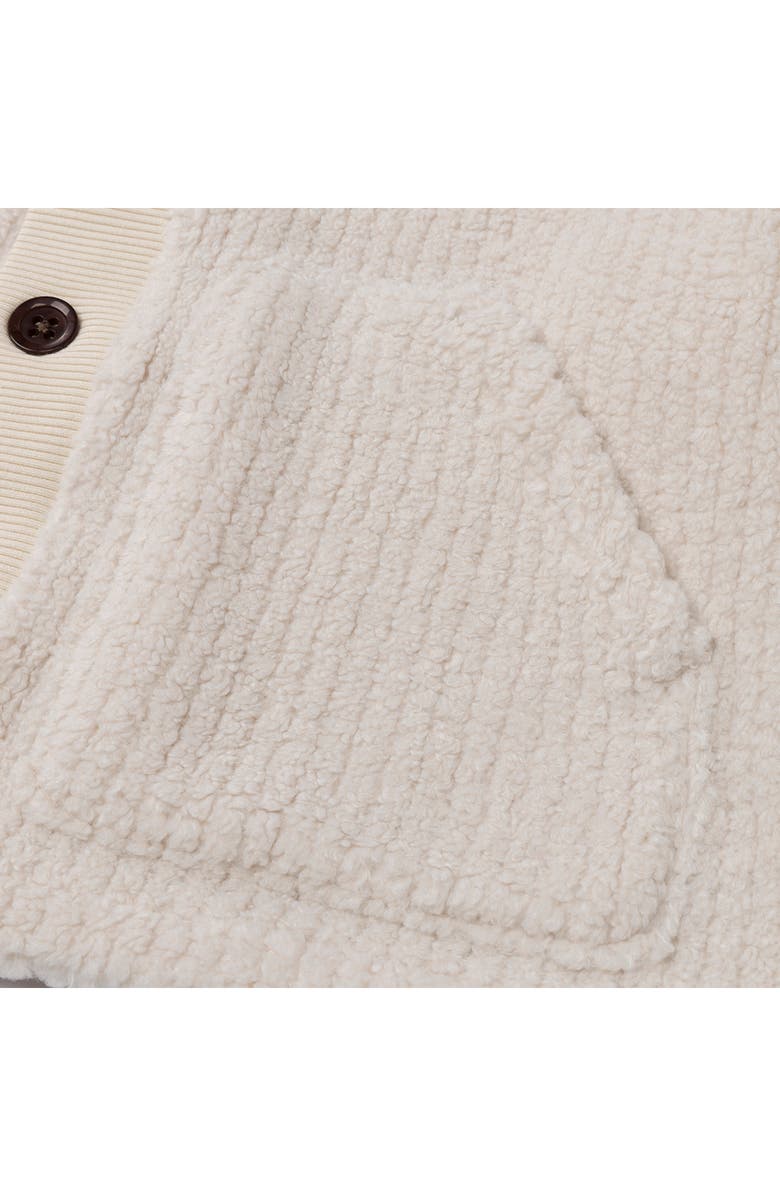 HONOR THE GIFT Muse High Pile Fleece Crop Cardigan, Alternate, color, 