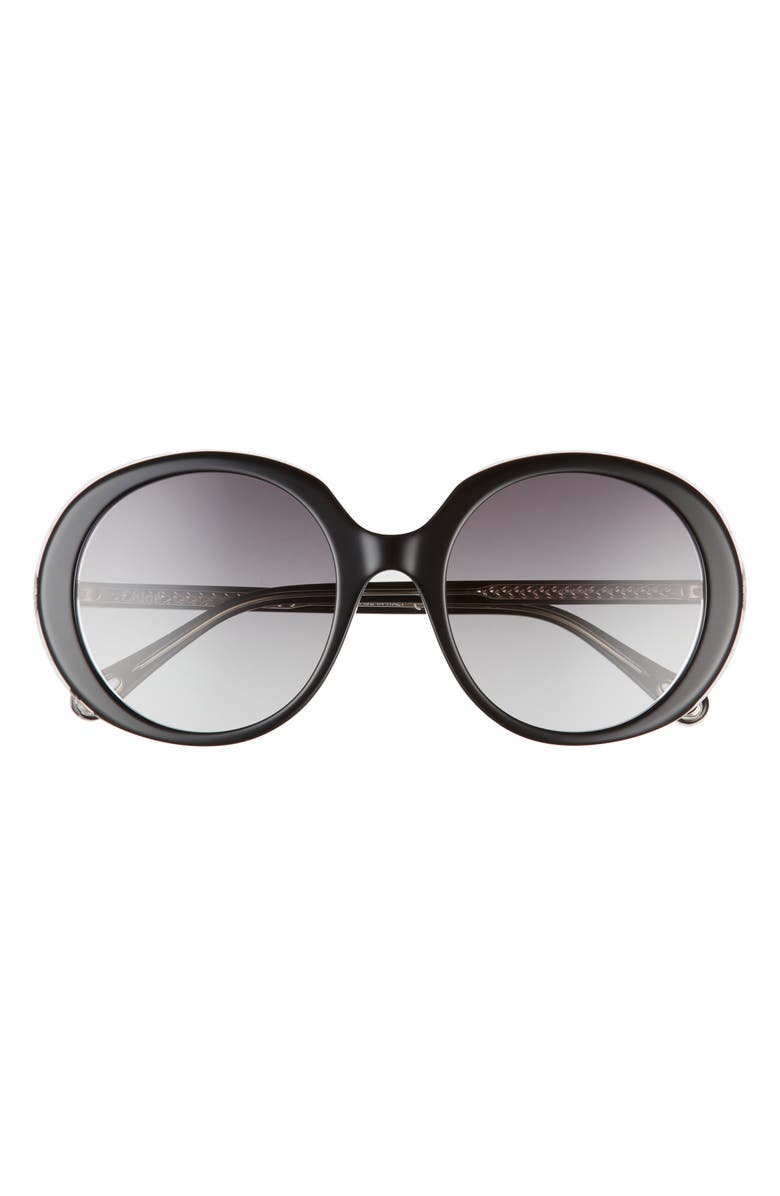 Chloé 54mm Gradient Round Sunglasses, Main, color,