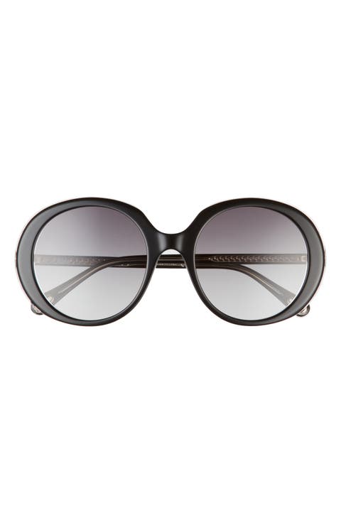 54mm Gradient Round Sunglasses