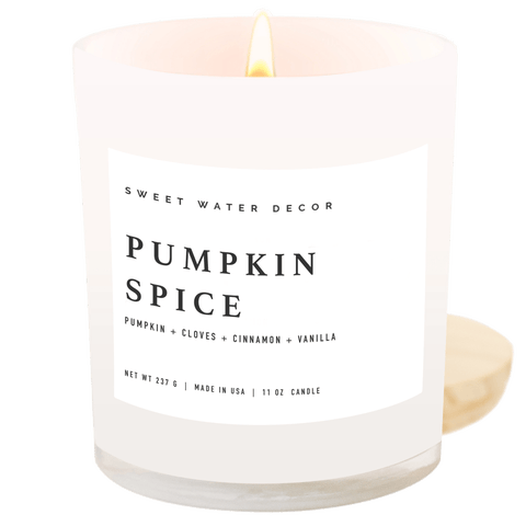 11oz White Jar Candle - Spice Scents