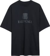 Balenciaga Medium Fit Nano BB Logo Graphic T-Shirt