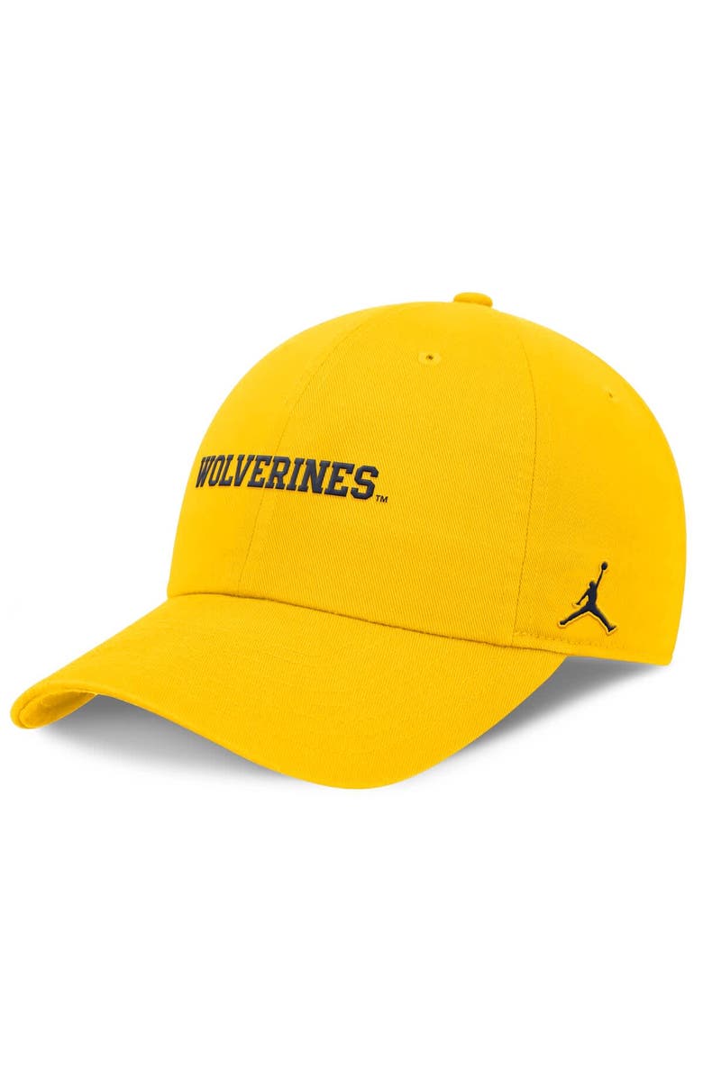 Jordan Brand Men's Jordan Brand Maize Michigan Wolverines Club Tri-Glide Adjustable Hat, Main, color, Maize