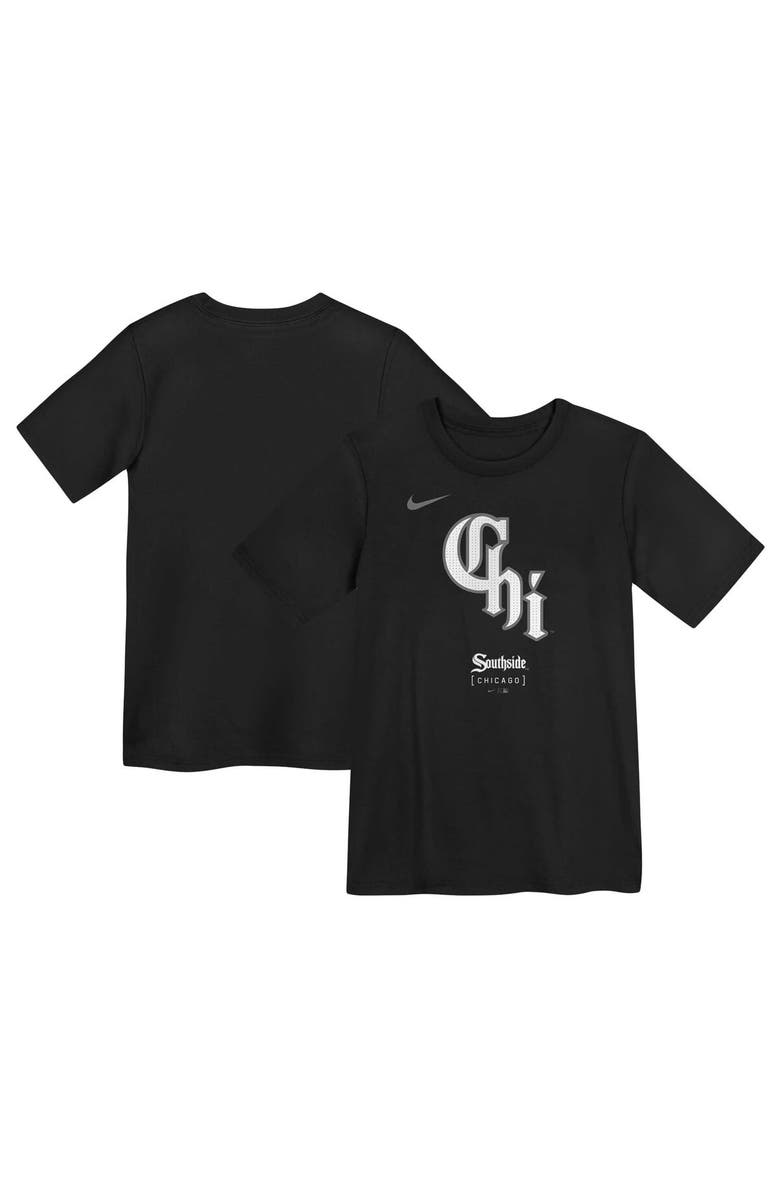 Nike Preschool Nike Black Chicago White Sox City Connect Large Logo T-Shirt, Main, color,